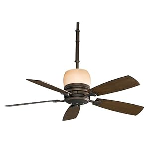 Fanimation Fans HF7240BZ Hubbardton Large Fan (52'' and Larger) Ceiling Fan - Bronze / Coffee / Stone Coffee