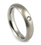 31raEP3PQBL. SL160  Chisel Rounded Polished Titanium Ring (6.0 mm)   Size 9.5
