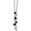 14K White Gold Sapphire and Diamond Necklace
