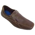 Mens Brown Leather Ikon Fogle Slip On Shoes