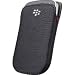 OEM Blackberry BLACK Leather Pocket Cover Case (no belt clip) Bold Touch 9930 9900
