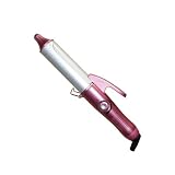 Mini Curling Iron 1.2 inch Barrel - Color: Pink - 250F-400F, Universal 100V-240V - Ceramic Tourmaline Barrel - by GMJ from Japan