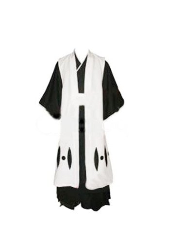 Bleach Third Division Captain Ichimaru Gin Cosplay Costume Xcoser (Size: S,M, L, XL, XXL, XXXL)