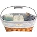 The Sara Bear Diaper Caddy is a new parent necessity. Offering seamless, at-your-finger-tips accessibility to all the baby care essentials - it does what no other caddy can, holding a baby wipes container in place, and offering pockets and cubby?s for diapers, ointments, burp cloths and swabs. Whether in the nursery, the family room or even the home office...there's no waiting, no frantic searches, just short intermissions between comfortable rest and baby time! Features: Soft baby blue is adorned with bear paws and hearts. Sturdy fabric dividers hold items in place. Five compartments - one fitted to hold the baby wipes container. Four pockets - one shallow for smaller items. Comfortable matching handle gripper. Baby care items not included. Future use idea: Storing towels and toiletries in the kid's bath. 