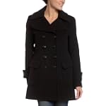 Esprit Women's Wool Blend Vintage Military Style Pea Coat