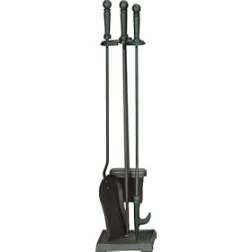 Uniflame 4-Piece Triple-Plated Fireplace Tool Set by UniFlame