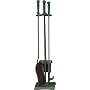Uniflame 4-Piece Triple-Plated Fireplace Tool Set