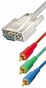 2m VGA an RGB YUV Kabel, 15-pol HD St an 3 x Cinch St, L&auml;nge 2,0m