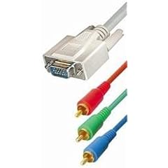 2m VGA an RGB YUV Kabel, 15-pol HD St an 3 x Cinch St, L�nge 2,0m