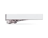 23k Rhodium Electroplated Tie Clip