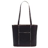 Baekgaard Leather Tote - Black/Camel