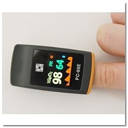 PC60E Adult Fingertip/Pediatric Probe Pulse Oximeter with FREE Carrying Case