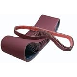 Jet 3/8x13, Abrasive Belt, Closed Coat, 100 Grit (10-Pack)