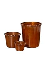 Boltze Macetero 3 Piezas Elta Cobre