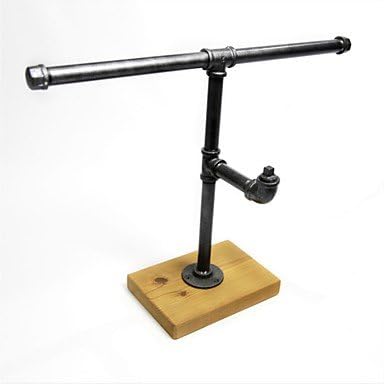XIAOHM 1PC 2015cm Industrial Pipe Dresser Organizers Retro Jewelry Organizers Jewelry Shelf Desktop Organizers FJ-ZN2Y-017A0