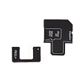 2-en-1 adaptador microSDHC a USB lector + microSDHC a SD adaptador