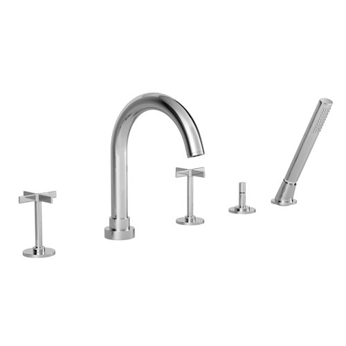 Jado 847414 150 Stoic Deck Mount Tub Filler With Hand Shower And