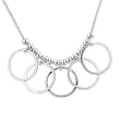 .925 Silver Bubbles Necklace- 16 IN