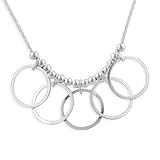 .925 Silver Bubbles Necklace- 16 IN