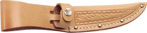 Sheath SH207 Knife Sheath 4 Fits Up To 4" Blade Basketweave Leather Natural Colo