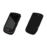 Black Rubberized Snap-On Cover Case for Blackberry Torch 9800