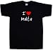 I Love Heart Malta Black T-Shirt
