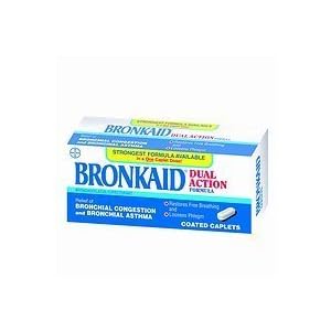 Bronkaid Dual Action Bronchial Relief, Coated Caplets, 60 Coated Caplets by Bronkaid