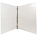 JAM PAPER Plastic 0.75 inch Binder - Clear 3 Ring Binder - Sold Individually