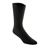 Softop Black Men's - Women's Cotton Rich Crew Socks