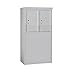 Salsbury Industries 3906D-2PAFP Front Loading/Double Column Free Horizontal 4C Stand Alone Parcel Locker Mailbox, Aluminum