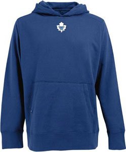 Antigua Men's NHL Toronto Maple Leafs Impact Desert Dry Short Sleeve Polo, Dark Royal, Medium