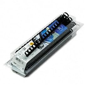 GBC(R) CombBind 19-Ring Plastic Binding Combs, 5 8in., 125-Sheet Capacity, Black, Pack Of... by Quartet