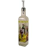 Wine Still Life Gourmet Decorated Olive Oil Bottle