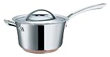 Raymond Blanc by Anolon Stainless Steel Tapered Covered Saucepan, 22 cm, 3.8 Litre