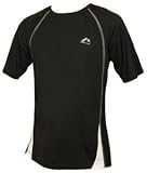 Mens More Mile Black PALERMO short Sleeve running top
