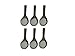 Qualways Stainless Steel Spice Seasoning Measuring Spoons Set Of 6