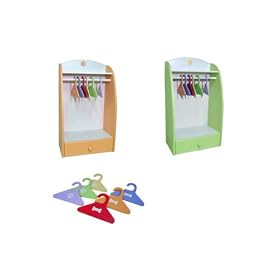 New PetZip Furniture Wooden Wardrobe ORANGE With Clothes Hanger Set For Pets High Quality Beautiful