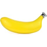 True  by True Fabrications Giftable Banana Shaped Stainless Steel Flask with Screw on Lid