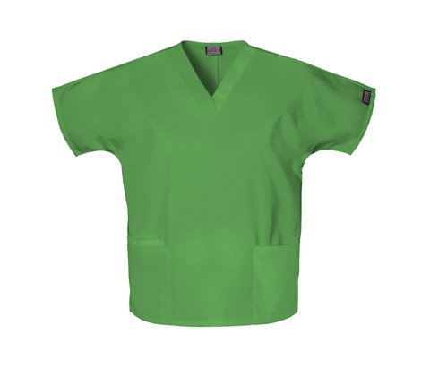 Cherokee Workwear Womens Solid 2 Pocket V-neck Scrub Top (Assorted Colors, XS-5X)