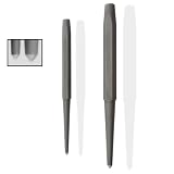 Buy 2pc Heavy-Duty Center Punch Set 1 8 & 3 16 - Chrome-Vanadium by Pro Tools