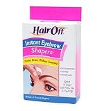 Hair Off Instant Eyebrow Shapers Cold Wax Strips 18s