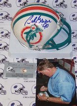 Bob Griese Autographed Miami Dolphins Mini Football Helmet with Inscription