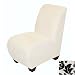 Skyline Furniture Armless Chair in Traditional Black and White 27-1(Traditional BW)