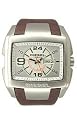 Diesel Men's Stainless Steel and Brown Leather Watch #DZ1273