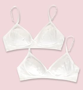 2 Pack - Angel Cotton Rich Non-Wired Bras 2 Pack - Angel Cotton Rich Non-Wired Bras