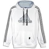 adidas Men's Slope Hoodie, White, Infinity, Black, Large