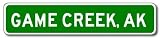 GAME CREEK, ALASKA City Limit Sign - Aluminum - 4 x 18 inches