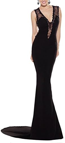 Butterfly Paradise Beaded Sleeveless V Neckline Gown