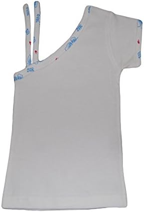 Baby New Short slive one shoulder Tops with Embroidery