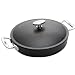 Lodge Signature Seasoned Cast-Iron Covered Casserole with Stainless-Steel Handles